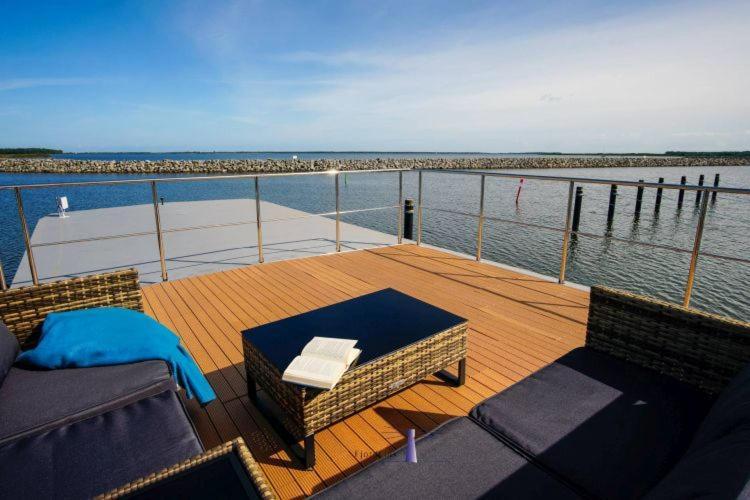 Hausboot Fjord Polaris Mit Biosauna In Barth Exterior foto